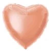 Unique Balloons 18" Heart Shape Foil Balloon - Rose Gold