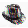 Everything Party Rainbow Sequin Fedora Hat By Event