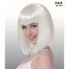 Everything Party Deluxe Crazy Horse Style White Bob Wig