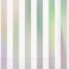 Unique All Birthday 16pk Metallic Iridescent Stamped Stripes Luncheon Napkins