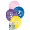 Unique Balloons 8pk Happy 2nd Birthday Assorted Latex Balloon 30cm