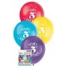 Unique 8pk Happy 5th Birthday Assorted Latex Balloon 30cm