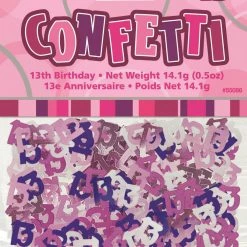 Unique 13th Birthday Table Scatters 14g (Blue, Pink, Black) All Birthday