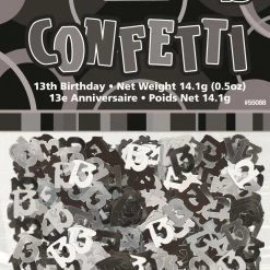 Unique 13th Birthday Table Scatters 14g (Blue, Pink, Black) All Birthday