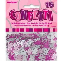 Unique All Birthday 16th Birthday Table Scatters 14g (Blue, Pink, Black)