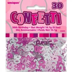 Unique 30th Birthday Table Scatters 14g (Blue, Pink, Black)