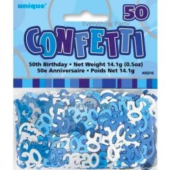 Unique All Birthday 50th Birthday Table Scatters 14g (Blue, Pink, Black)