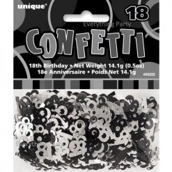 Unique 18th Birthday Table Scatters 14g (Blue, Pink, Black) All Birthday