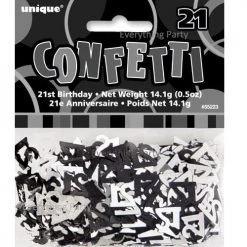 Unique 21st Birthday Table Scatters 14g (Blue, Pink, Black)