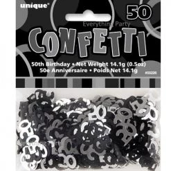 Unique All Birthday 50th Birthday Table Scatters 14g (Blue, Pink, Black)