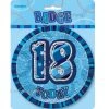 Meteorparty 18th Birthday Jumbo Badge - Blue All Birthday