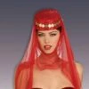 Everything Party By Theme Arabian Princess Sequin Hat With Veil