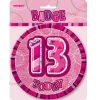 Meteorparty 13th Birthday Jumbo Badge - Pink