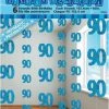 Unique 90th Birthday Glitz Hanging Decoration (Blue, Pink, Black) All Birthday