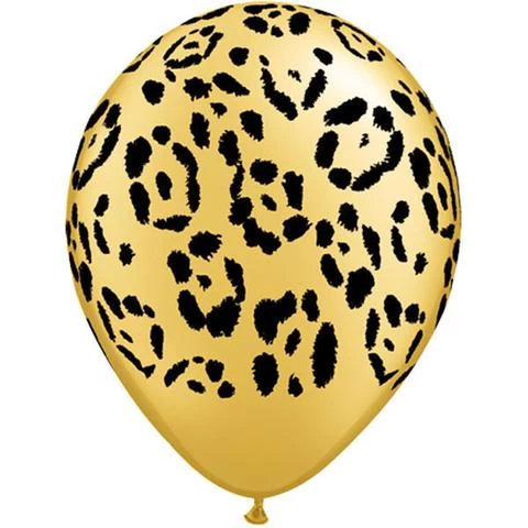 Everything Party 11" Qualatex Leopard Spots Assorted Colour Latex Balloon