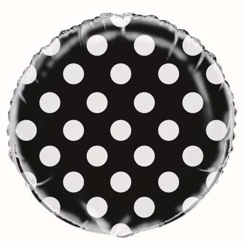 Everything Party 18" Decorative Dots & Stripes Round Foil Balloon