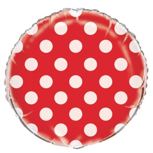 Everything Party 18" Decorative Dots & Stripes Round Foil Balloon