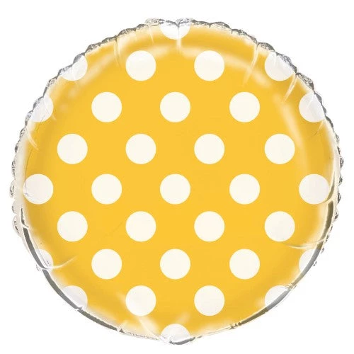 Everything Party 18" Decorative Dots & Stripes Round Foil Balloon