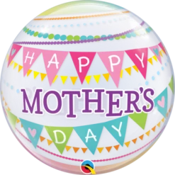 Everything Party Qualatex BUBBLE 22" MOTHERS DAY PENNANTS Balloon Balloons