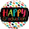 18" Qualatex Happy Graduation Foil Balloon Balloons