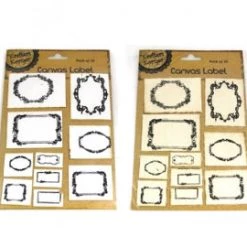 Everything Party 10pk Canvas Label Mixed Size