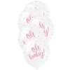 Unique 5pk Hello Baby 30cm Pearl Latex Balloons