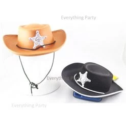 Trademart Kids Cowboy Hat With Silver Badge By Theme