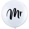 3ft Qualatex Printed Mr White Latex Balloon Balloons