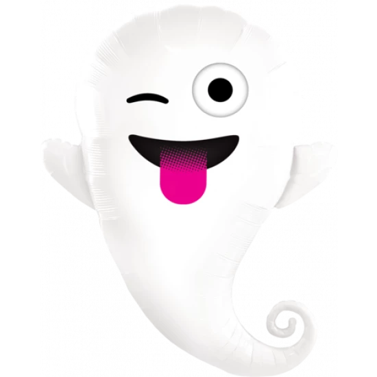 Qualatex 34" Anagram Smiley Ghost Shape Foil Balloon