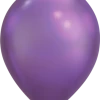 Balloons 11" Qualatex Plain Latex Balloon - Round Chrome Purple