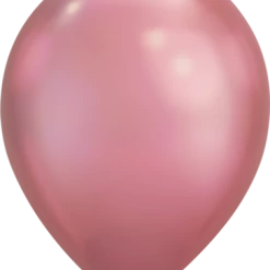 11" Qualatex Plain Latex Balloon - Round Chrome Mauve Balloons