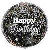 Unique 18" Happy Birthday Gold & Silver Dots Foil Balloon Balloons