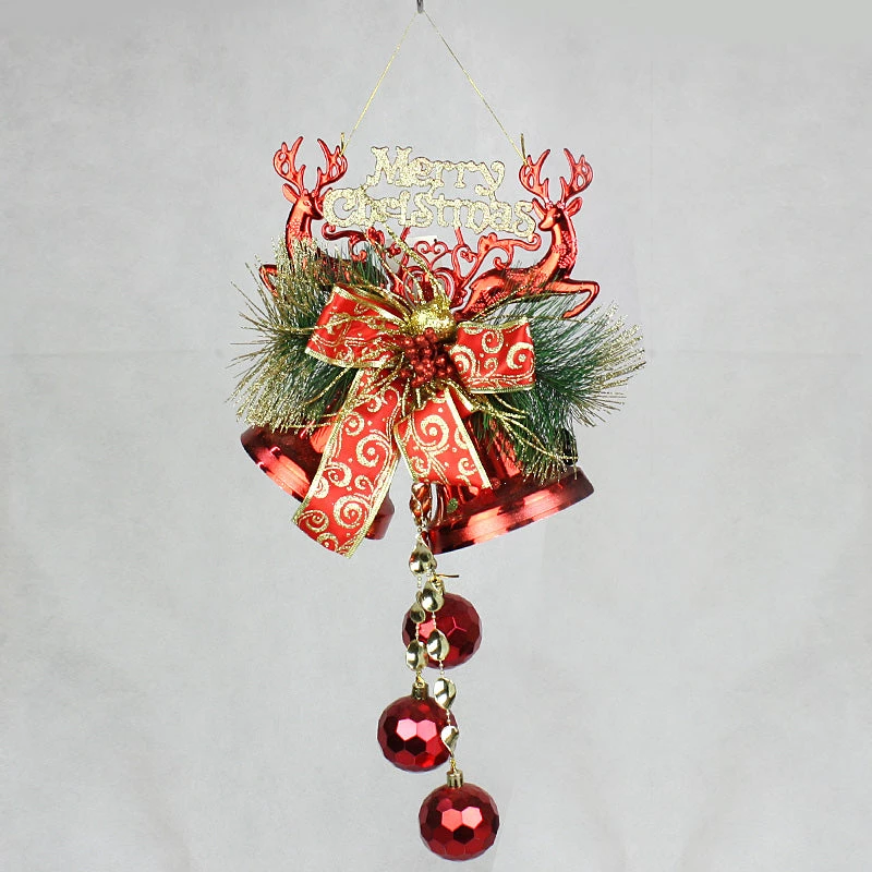 Everything Party 60cm Christmas Bells With Glitter - Red By Event