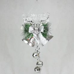 Everything Party By Event 60cm Christmas Bells With Glitter - Silver