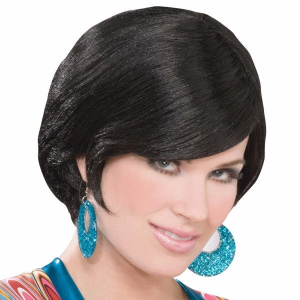 Forum Wig - Dr Tom's Deluxe 1960s British Black Wig