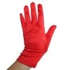 Everything Party Short Satin Gloves - Red By Theme