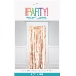Unique Fringe Door Curtain - Rose Gold