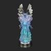 Pacific Wholesale Christmas Angel Lighted Water Lamp LED Swirling Water Glitter Christmas Home Decor By Event