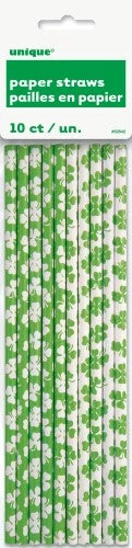 Everything Party St Patrick's Day - 10pk Paper Straws By Event