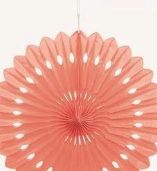 Everything Party Hanging Decorative Paper Fan (16 Colours) All Birthday