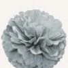 Meteorparty Decorative Paper Puff Ball - Silver Decorations
