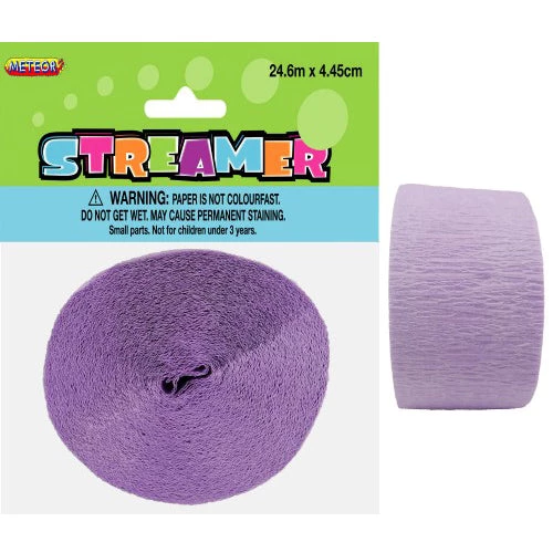 Everything Party Crepe Streamers - Lavender General Decoration