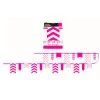 Everything Party 3.3m Dots, Stripes & Chevron Paper Pennant Banner - Hot Pink