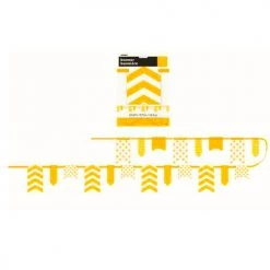 Everything Party 3.3m Dots, Stripes & Chevron Paper Pennant Banner - Yellow