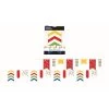 Everything Party 3.3m Dots, Stripes & Chevron Paper Pennant Banner - Bold Multi Colour All Birthday