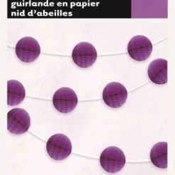 Unique All Birthday Decorative Honeycomb Garland (15 Colours)