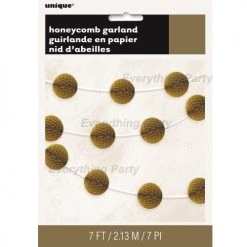 Unique All Birthday Decorative Honeycomb Garland (15 Colours)