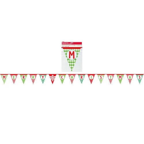 Meteor By Event Christmas Banner Merry Christmas Paper Flag Bunting