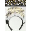 Unique 4pk Gold & Silver Happy New Year Headbands With Fringe