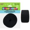 Unique General Decoration Crepe Streamers - Black